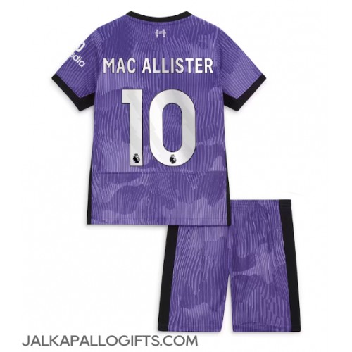 Liverpool Alexis Mac Allister #10 Kolmas Peliasu Lasten 2023-24 Lyhythihainen (+ Lyhyet housut)